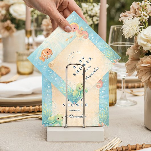 Magische Ocean Babyshower Servet