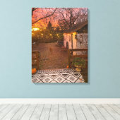 Magische ochtend canvas afdruk (Insitu (Houten vloer))