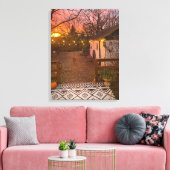 Magische ochtend canvas afdruk (Insitu (Woonkamer))