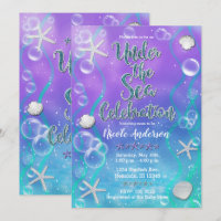 Magische Onder De Zee Paars Turquoise Baby Shower