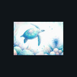 Magische Onderwater Zee Turtle Print<br><div class="desc">Duik in de rustige diepten van een betoverende onderwaterwereld met onze betoverende schildpad zee kunst print. Het spel is gebaseerd op Do Tell A Belle. Ga op een boeiende visuele reis als de sierlijke zeeen schildpad glijdt temidden van grillige onderwater botanicals, geschilderd in rustgevende pasteltinten. Ideaal voor diegenen die verlangen...</div>