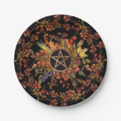 magische oogst papieren bordje (Voorkant)