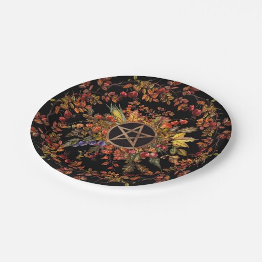 magische oogst papieren bordje (Gekanteld)