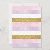 Magische oranje verjaardag / Pastel Floral roze go Kaart (Achterkant)