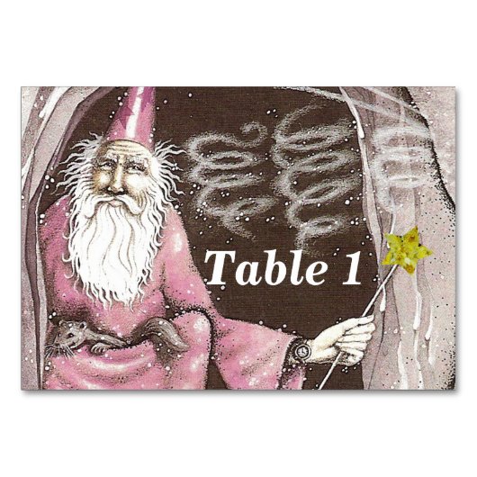 Magische Oude Tovenaar Elf Magic Wand Star Kaart (Voorkant)