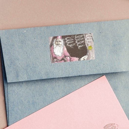 Magische Oude Tovenaar Elf Magic Wand Star Rechthoekige Sticker