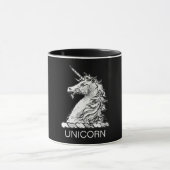 Magische paarden met zwarte en witte eenduidige kl mok (Midden)