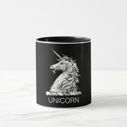 Magische paarden met zwarte en witte eenduidige kl mok (Midden)