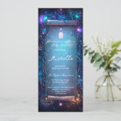 Magische Paarse Betoverde Bos Rol Baby Shower Kaart (Staand voorkant)