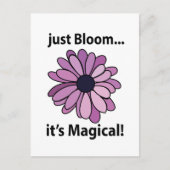 Magische Paarse bloem bloeit gewoon zijn magische Briefkaart (Voorkant)