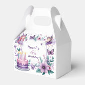 Magische Paarse Fairy tuin - Verjaardag Bedankdoosjes (Achterkant)
