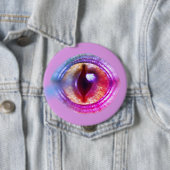 Magische Paarse Fantasy Dragon's oog Ronde Button 4,0 Cm (In situ)