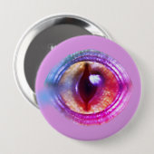 Magische Paarse Fantasy Dragon's oog Ronde Button 4,0 Cm (Voorkant /achterkant)
