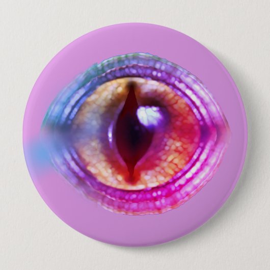 Magische Paarse Fantasy Dragon's oog Ronde Button 4,0 Cm (Voorkant)