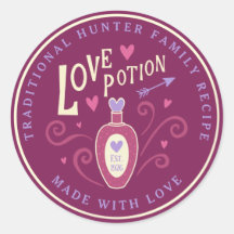 Magische Paarse Liefdesdrank Valentijnssticker