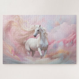Magische Paarse roze pastel kleuren eenhoorn Legpuzzel