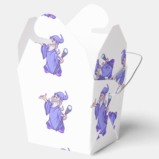 Magische paarse tovenaar tovenaar tovenaar tovenaa bedankdoosjes (Geopend)