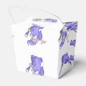 Magische paarse tovenaar tovenaar tovenaar tovenaa bedankdoosjes (Achterkant)