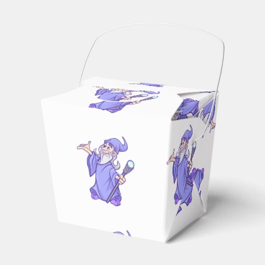 Magische paarse tovenaar tovenaar tovenaar tovenaa bedankdoosjes (Voorkant Zijde)