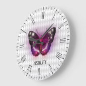 Magische Paarse vlinder, speciaal gepersonaliseerd Grote Klok (Hoek)