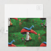 Magische paddenstoel briefkaart (Voorkant / Achterkant)