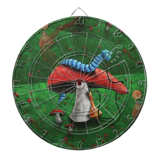 Magische paddenstoel dartbord (Voorkant)
