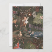 Magische Paddenstoel Feeën Uitnodiging (Achterkant)