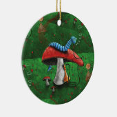 Magische paddenstoel keramisch ornament (Rechts)