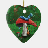 Magische paddenstoel keramisch ornament (Rechts)