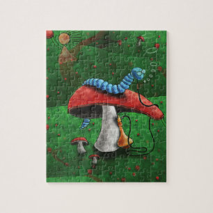 Magische paddenstoel legpuzzel