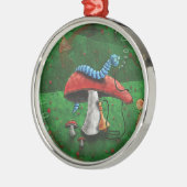 Magische paddenstoel metalen ornament (Links)