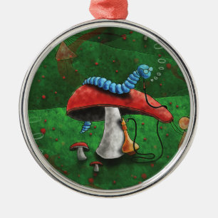 Magische paddenstoel metalen ornament