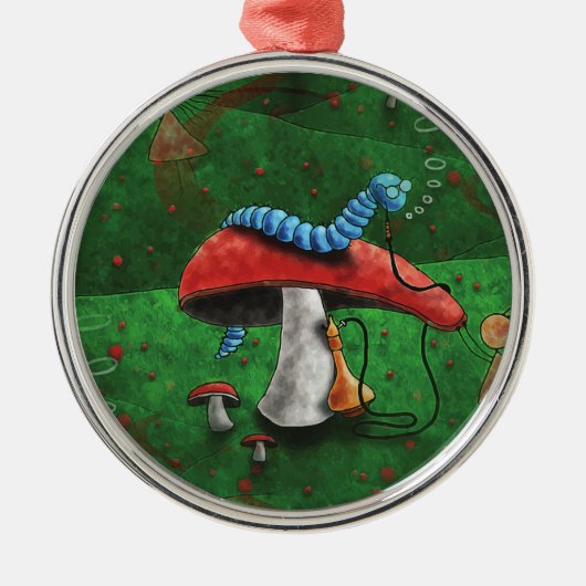 Magische paddenstoel metalen ornament (Voorkant)