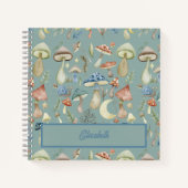 Magische paddenstoel Mystical Hygge op maat Notitieboek (Voorkant)