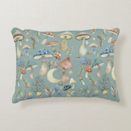 Magische paddenstoel Mystical Sage Green Accent Kussen