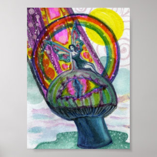Magische paddenstoel poster