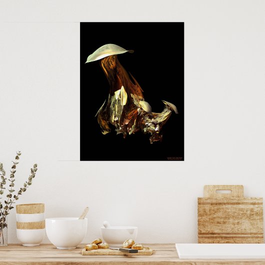 Magische paddenstoel poster (Keuken)