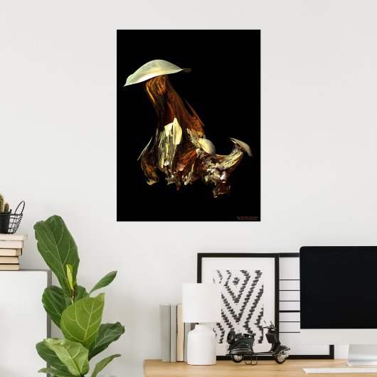 Magische paddenstoel poster (Thuiskantoor)