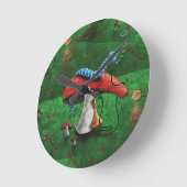 Magische paddenstoel ronde klok (Hoek)