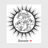Magische paddenstoel sticker (Vel)