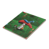 Magische paddenstoel tegeltje (Zijkant)