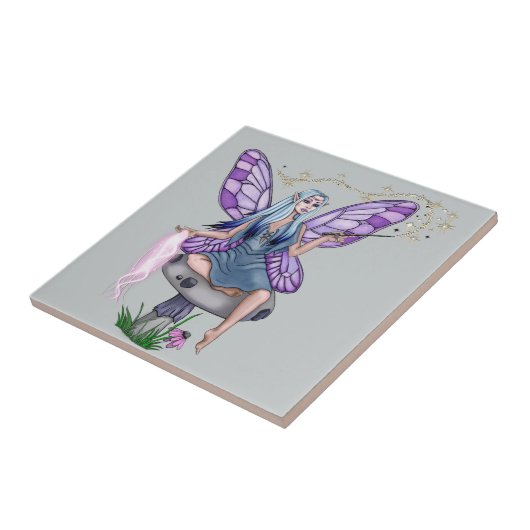 Magische paddenstoel tegeltje (Zijkant)