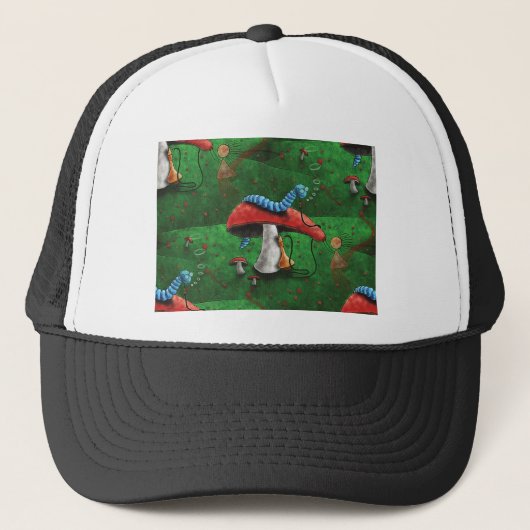 Magische paddenstoel trucker pet (Voorkant)