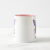 Magische paddenstoel tweekleurige koffiemok (Center)