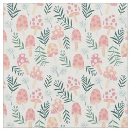 Magische paddenstoelen bevestigen het bospatroon stof