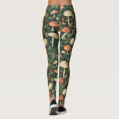 Magische paddenstoelen bos tuin natuur leggings (Achterkant)