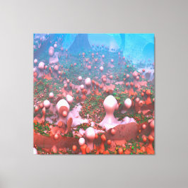 Magische Paddenstoelen Canvasprint  Canvas Afdruk