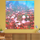 Magische Paddenstoelen Canvasprint Canvas Afdruk (Insitu (Woonkamer))