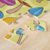 Magische paddenstoelen Doodle Naadloos Patroon Legpuzzel (Zijkant)