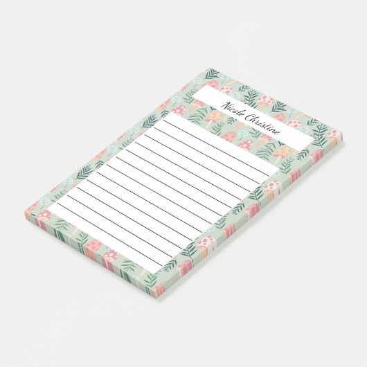 Magische paddenstoelen Forest CUSTOM Notitieblok G Post-it® Notes (Schuin)